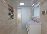 華貴溫馨歐式風(fēng)格120平米三居室衛(wèi)生間浴室柜裝修效果圖