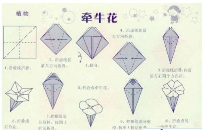牽牛花折紙教程